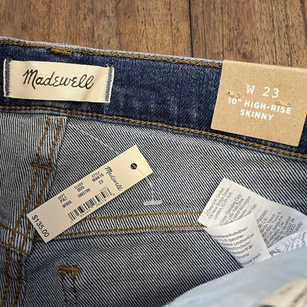 Madewell 10" High Rise Skinny Jeans - Picture 3 of 7